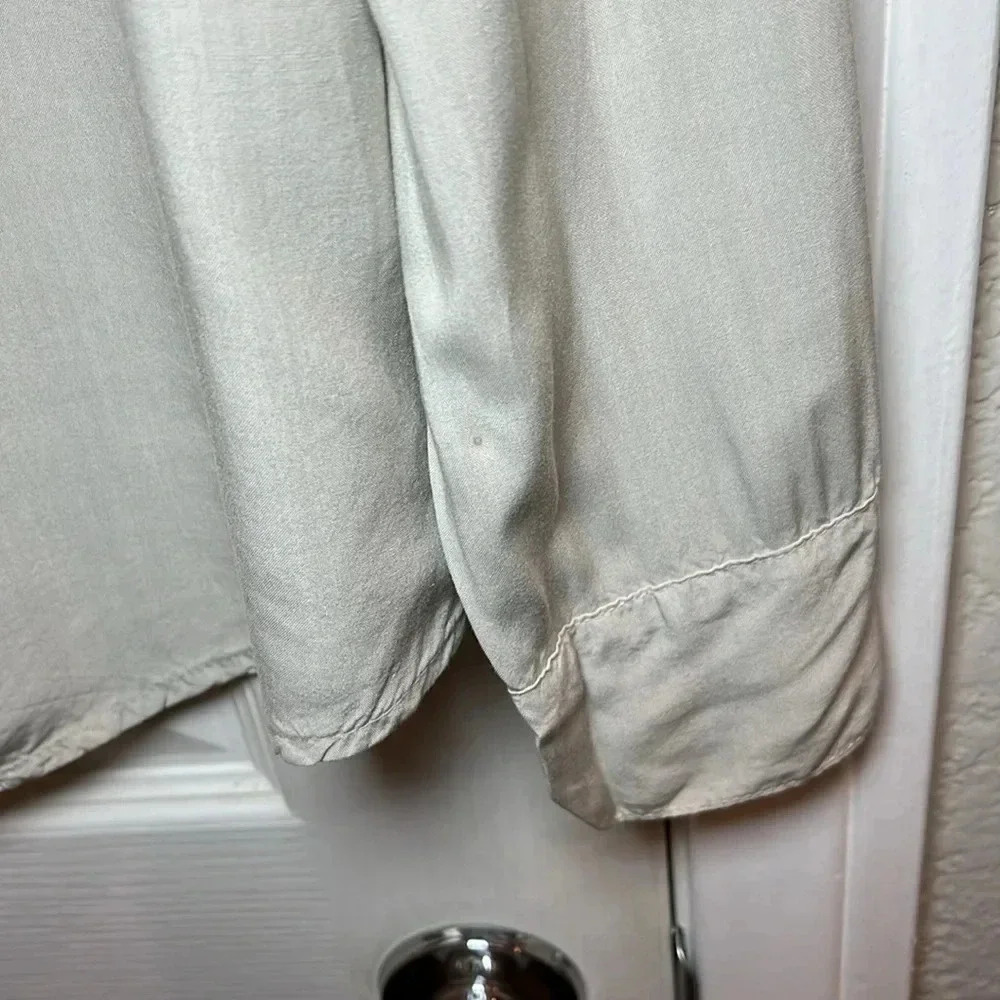 Cp Shades Neutral Button Down Blouse - image 3